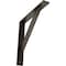 Ekena Millwork Traditional Steel Bracket, Antiqued Brass 2"W x 14"D x 14"H BKTM02X14X14TRABS - alternate 1